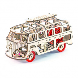 Дерев'яний конструктор "Dream Van" Time for Machine T4M380301 Червоний