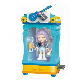 Дитячий конструктор Дівчинка з кімнатою Bambi 34011 з аксесуарами Співачка