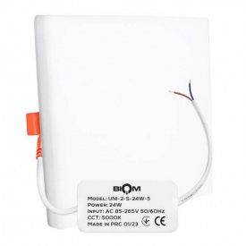 Светильник светодиодный Biom UNI-2-S24W-5 24Вт квадратный 5000К (00-00022820)