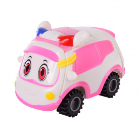 Дитячий конструктор-машинка Bambi 25556 міські служби Рожевий