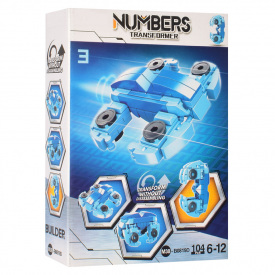 Дитячий конструктор Bambi M38-B0819 цифра-транспорт Цифра 3