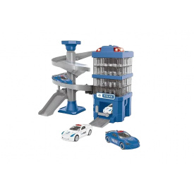 Дитячий гараж Yufeng Rotation Track Police 50х20х30 см Синьо-сірий (111954)