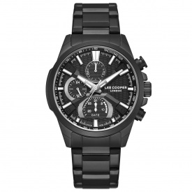 Наручний годинник чоловічий Lee Cooper Brighton Чорний (3446)