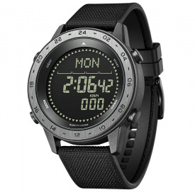 Наручний годинник чоловічий North Edge Tank3 5BAR з компасом Чорний (3458)