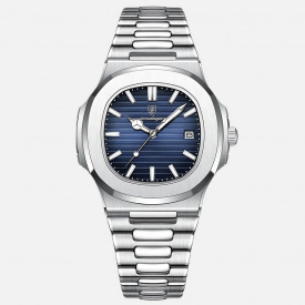 Наручний годинник чоловічий Poedagar Great Срібний (3350)