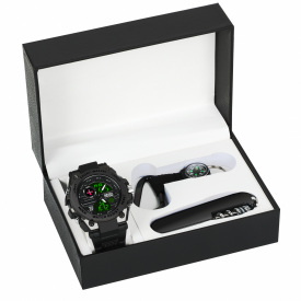 Подарунковий набір BESTA Box Tattoo ЗСУ Set з компасом Чорний (3366)