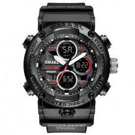 Часы наручные мужские Smael 8038 Black (15180-hbr)