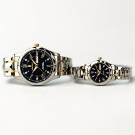 Комплект годинників для пари Poedagar Stava Couple 2 шт Сріблястий (2492497564)