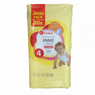 Дитячі підгузники Kruidvat Jumbo Pack 4 maxi 8-14 кг 80 шт