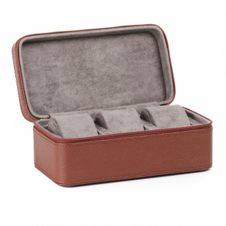 Кейс для годинників Salvadore 3W-FH-DBR-SPU 195х105х80 мм Сіро-коричневий