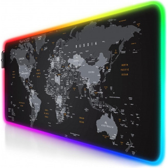 Геймерський килимок з підсвічуванням для миші Feel Fit RGB 800x300x3 мм Чорний (2131)