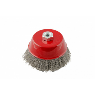 Щітка торцева з рифленого дроту D125 М14 MASTERTOOL GM (19-7212)