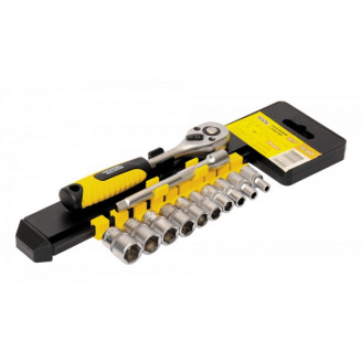 Набір торцевих насадок MASTERTOOL PROFI CrV 1/4