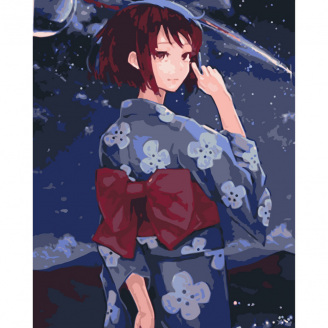 Картина за номерами без підрамника Mitsuha Miyamizu Art Craft  10622-ACNF 40х50 см