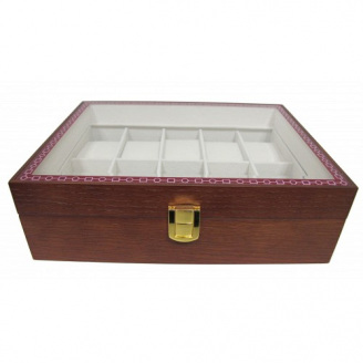 Шкатулка для зберігання годинників Craft 10WB.MAT.BR 26,2х20х8.5 см Коричнево-сірий