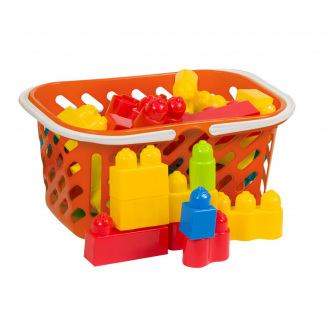 Конструктор на 34 деталі в кошику червоний Kinderway (02-307)