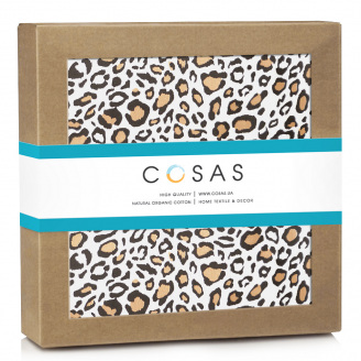 Непромокаючі пелюшки DIAPER LEOPARD COSAS Бежевий 70х120см