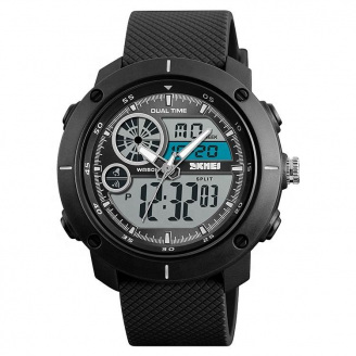 Чоловічий наручний годинник Skmei 1361 Black 1361BK (17142-hbr)