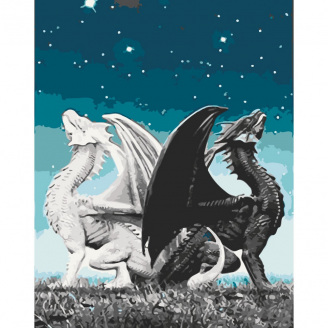 Картина за номерами Пара драконів Art Craft 16008-AC 40х50 см