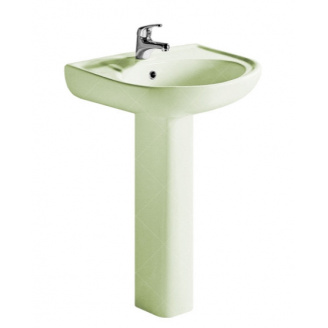 Комплект раковини з ніжкою RAK Ceramics Cynthia Wash Basin 57 см Зелений (1706408058)