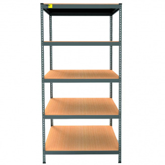 Металевий стелаж Emby Light Series 5 полиць ДСП до 100 кг 2400х900x600 мм