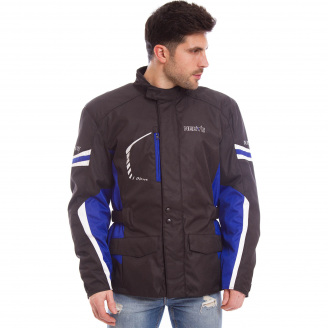 Мотокуртка текстильная с защитой NERVE MS-1194 XXL-50-52 Черный-синий PT1532