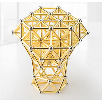 Магнітний конструктор Neocube Buckyballs Buckybars 63 деталі Golden