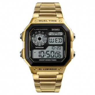 Годинник наручний Skmei 1335 Gold 1335GD (17123-hbr)
