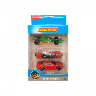 Набор металлических машинок A-Toys 699-03S в коробке 3шт Вид 4