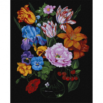 Картина за номерами Букет із вишнями kovtun_olga_art Идейка KHO3221 40х50 см