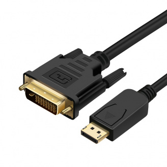 Кабель PrologiX DisplayPort/DVI M/M 1 м Black PR-DP-DVI-P-04-30-1m