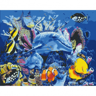 Картина за номерами Art Craft Життя на рифі 10624-AC 40х50 см