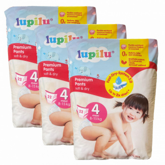 Підгузки-трусики Lupilu Premium 4 Maxi 8-15 кг 66 шт