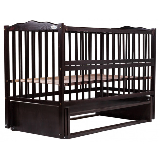 Кровать Babyroom Веселка маятник, откидной бок бук венге (hub_4uysuk)