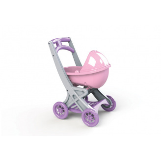 Коляска для кукол с люлькой Doloni Toys 0121/04 50 x 30 x 40 см Серо-розовая