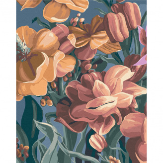 Картина за номерами Стилізована матіола. Диптих 1 Yana Biluhina Brushme BS53925 40x50 см