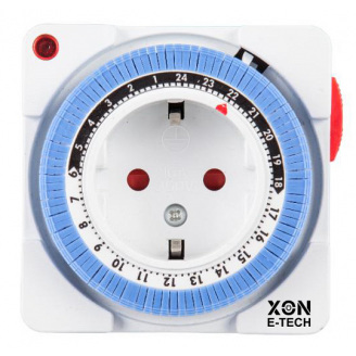 Розетка з таймером електро-механічна добова XON E-Tech SwitchTimer X234 16А 230В Білий (XSTLA012415W 7317)