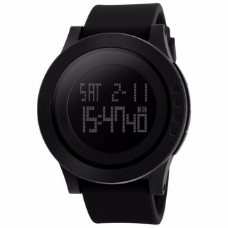 Годинник наручний чоловічий Skmei 1193 Black 1193BK (17171-hbr)