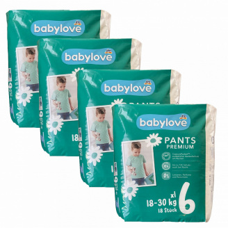 Підгузки-трусики Babylove Premium 6 XL (18-30 кг) 72 шт