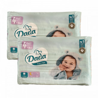 Дитячі одноразові підгузки Dada Extra Soft 4 maxi 7-16 кг 96 шт