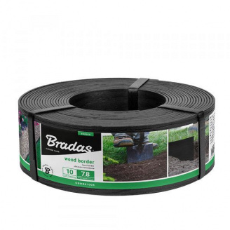 Бордюр Wood Border 78х28 мм 10 м чорний Bradas