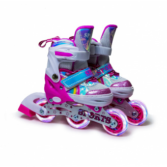 Розсувні ролики Scale Sports 26-29 Rainbow Pink (276826187)