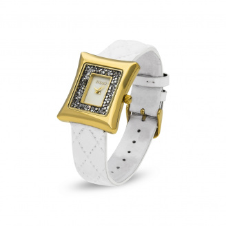Жіночий годинник Spark Cardo 3x3 см зі Swarovski Білий (ZCR30C)