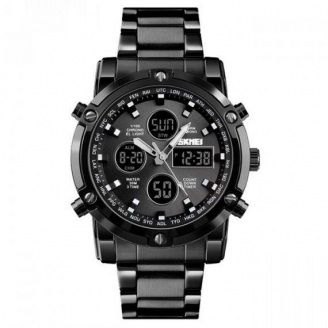Чоловічий наручний годинник Skmei Molot Limited AllBlack Чорний