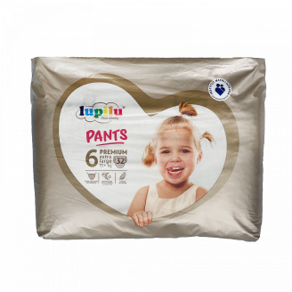 Дитячі підгузники - трусики Lupilu Pantsy Premium Jumbo Bag 6 Extra Large 15+ кг 32 шт