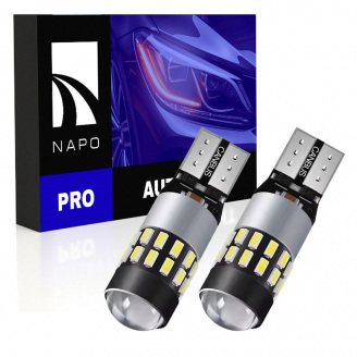 Комплект світлодіодних ламп Napo PRO T10-3014-30smd W5W T10 2 шт Білий (2495382065)
