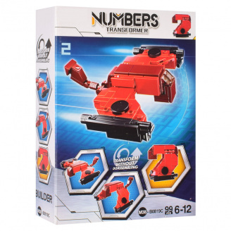 Дитячий конструктор Bambi M38-B0819 цифра-транспорт Цифра 2