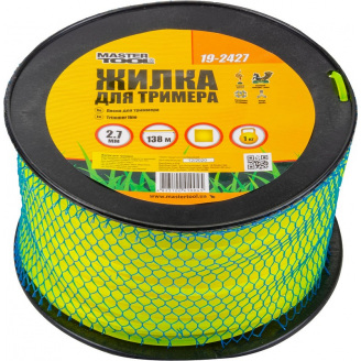 Лісочка для тримера MASTERTOOL 2.70 мм 138 м 1 кг 