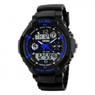 Дитячий спортивний наручний годинник Skmei 1060 s-shock Чорний