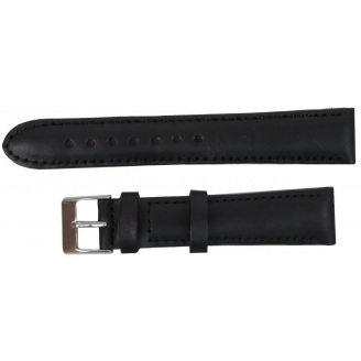 Ремінець для годинника Mykhail Ikhtyar зі шкіри 18 мм Чорний (S608-18S Black)